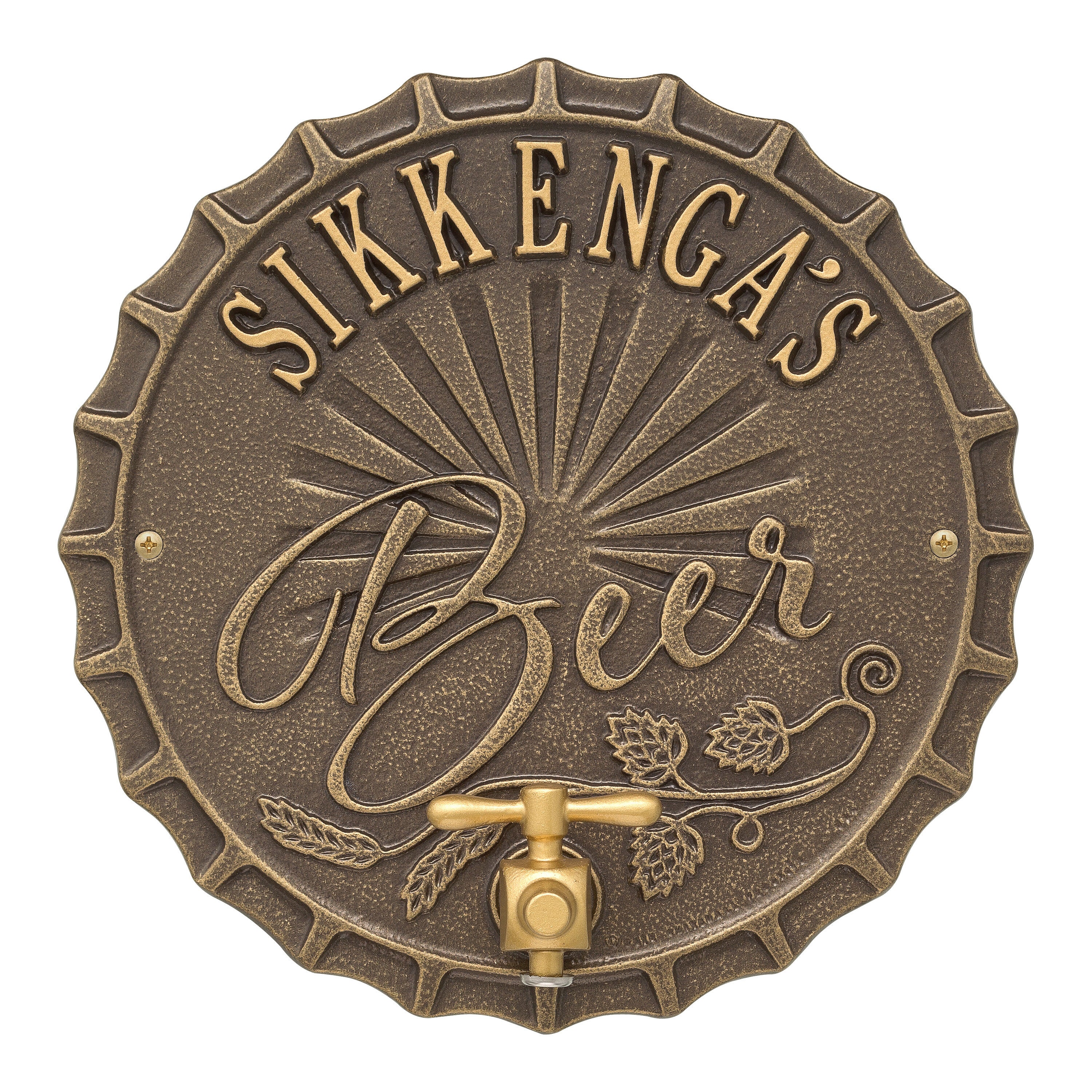 Bottle Cap Brew Pub Plaque 