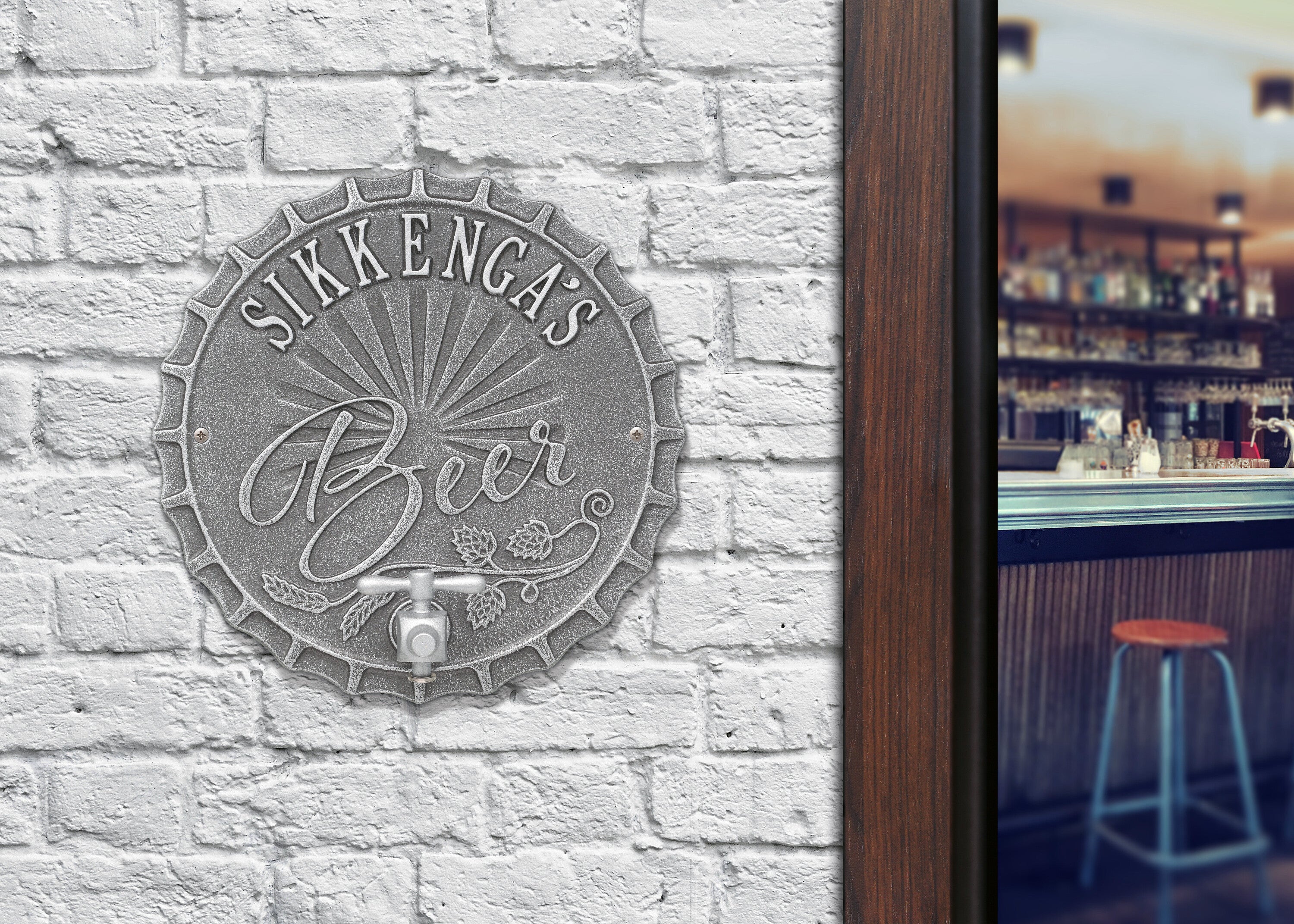 Bottle Cap Brew Pub Plaque 