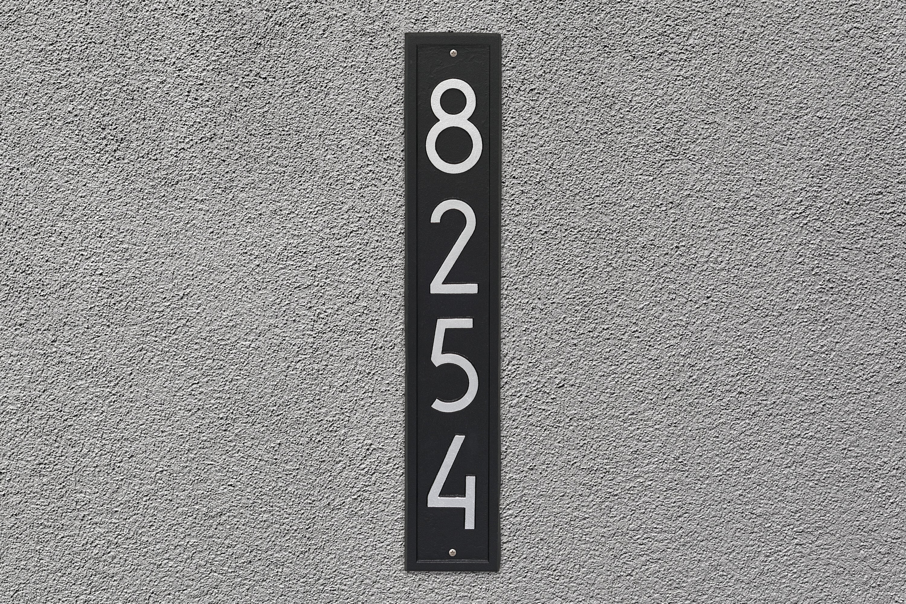 Modern Vertical Wall Plaque 
