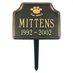 Cat Paw Memorial Marker 