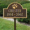 Pet Paw Arch Memorial Marker 