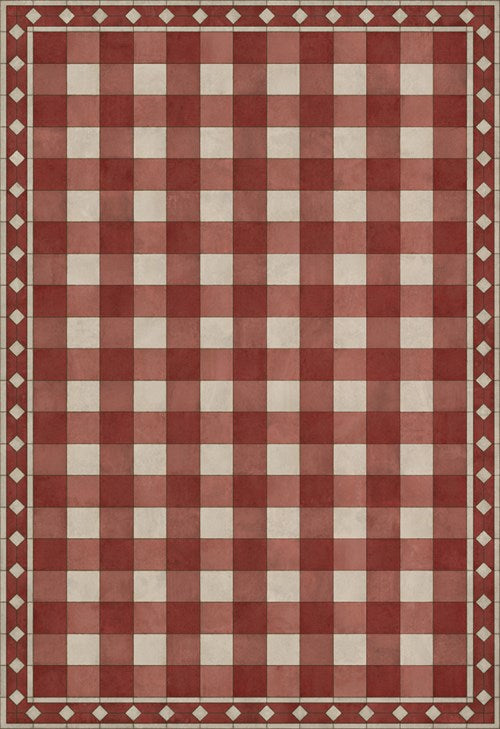 Williamsburg - Gingham Tile - Red