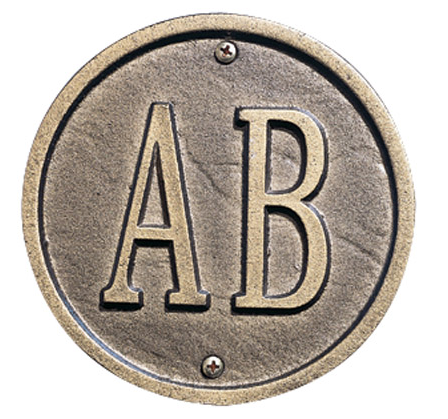 Egg & Dart Wall Address Plaque (Estate Size) 