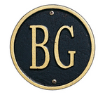 11" Square Lawn Address Plaque 