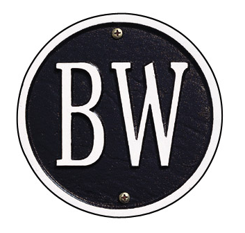 Richmond Horizontal Wall Address Plaque 