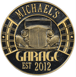 Vintage Car Garage Plaque