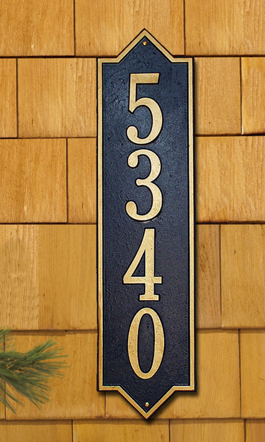 Norfolk Vertical Wall Address Plaque (Estate Size) 