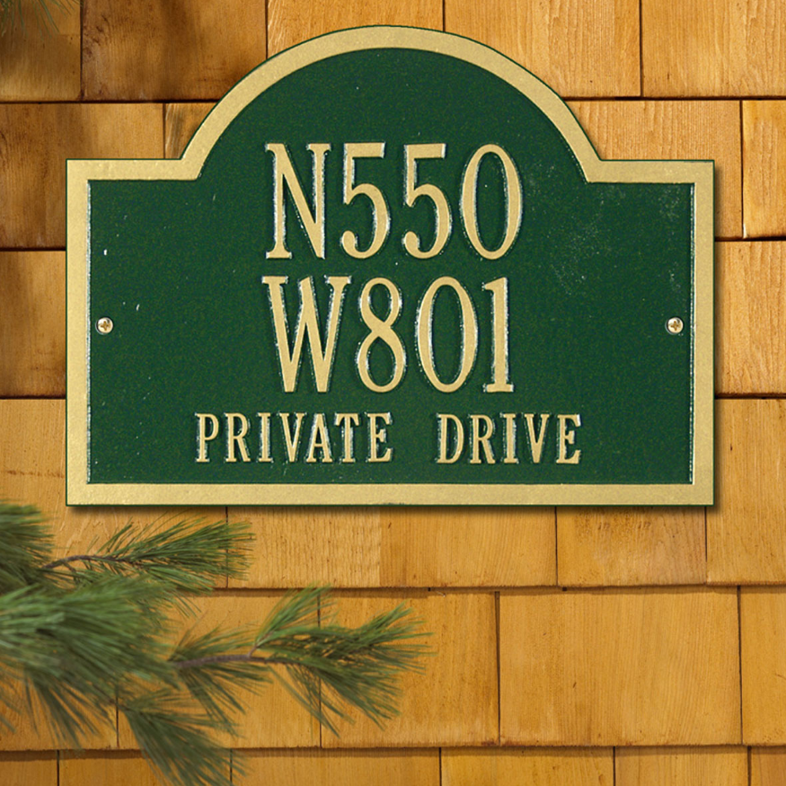 Wisconsin Special Wall Address Plaque 