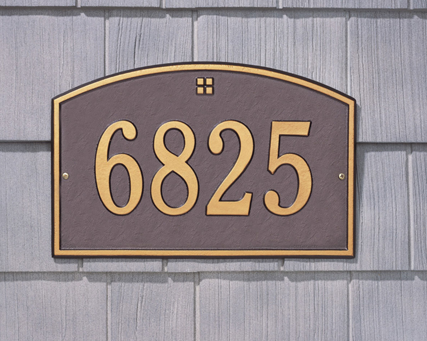 Cape Charles Wall Address Plaque (Standard Size) 