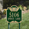 Monogram Lawn Address Plaque (Standard Size) 