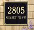 15" Square Wall Address Plaque 