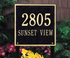 15" Square Lawn Address Plaque 