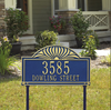 Sunburst Lawn Address Plaque (Standard Size) 
