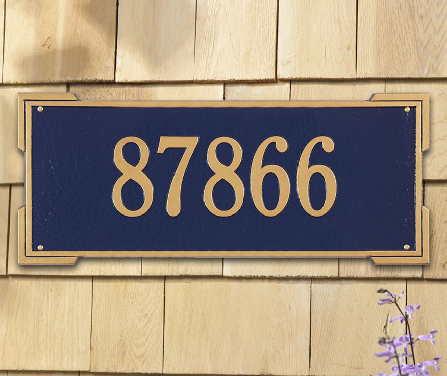 Roanoke Wall Address Plaque (Estate Size) Whitehall ProductsOutside The Box Home & Garden Décor