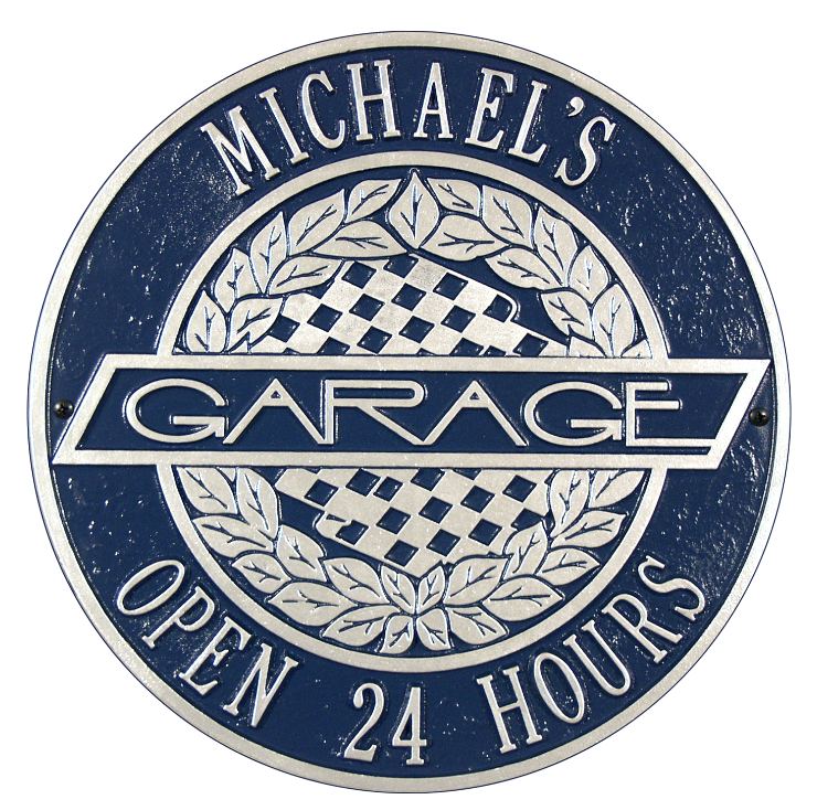 Victory Lane Garage Plaque