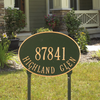 Hawthorne Oval Lawn Address Plaque (Standard Size) 