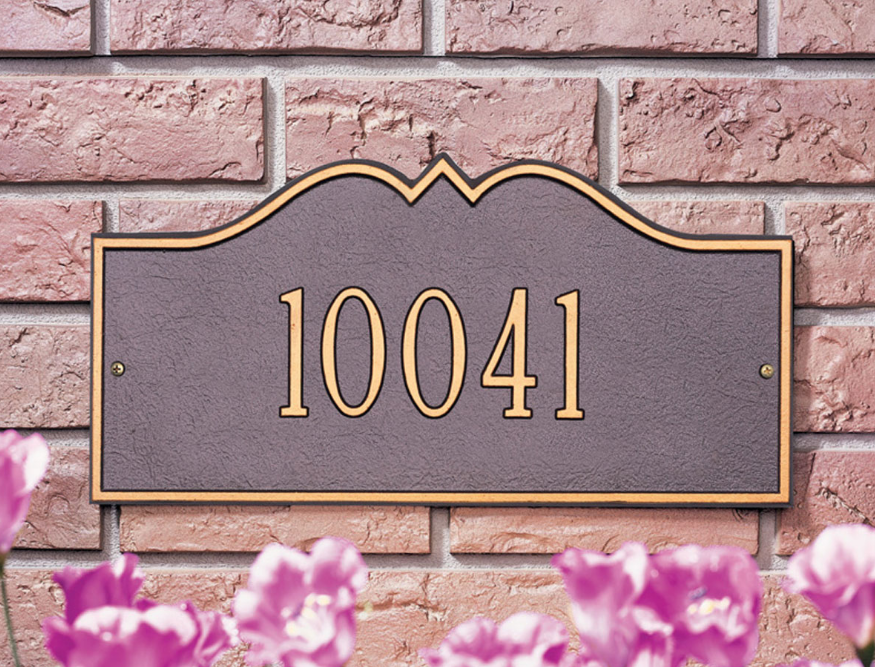 Hillsboro Wall Address Plaque (Standard Size) 