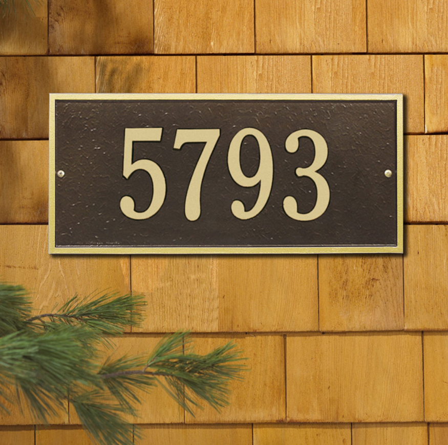 Hartford Wall Address Plaque (Standard Size) 