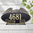 Eagle Oval Wall Address Plaque (Estate Size) 