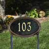 Concord Oval Lawn Address Plaque (Standard Size) 