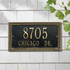 Egg & Dart Wall Address Plaque (Standard Size) 