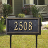 Springfield Rectangle Lawn Address Plaque (Standard Size) 