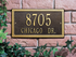 Double Line Wall Address Plaque (Standard Size) 
