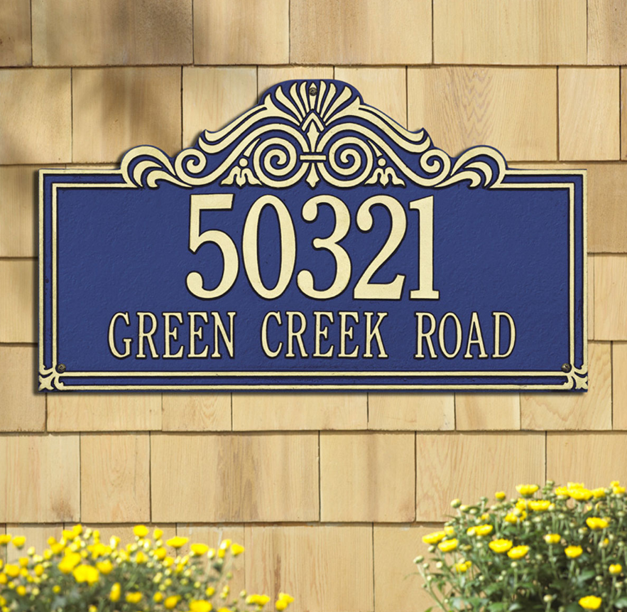 Villa Nova Wall Address Plaque (Estate Size) 