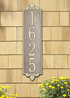 Lyon Vertical Wall Address Plaque (Estate Size) 