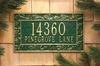 Pinecone Wall Address Plaque 
