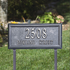 Springfield Rectangle Lawn Address Plaque (Standard Size) 