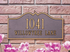 Hillsboro Wall Address Plaque (Standard Size) 