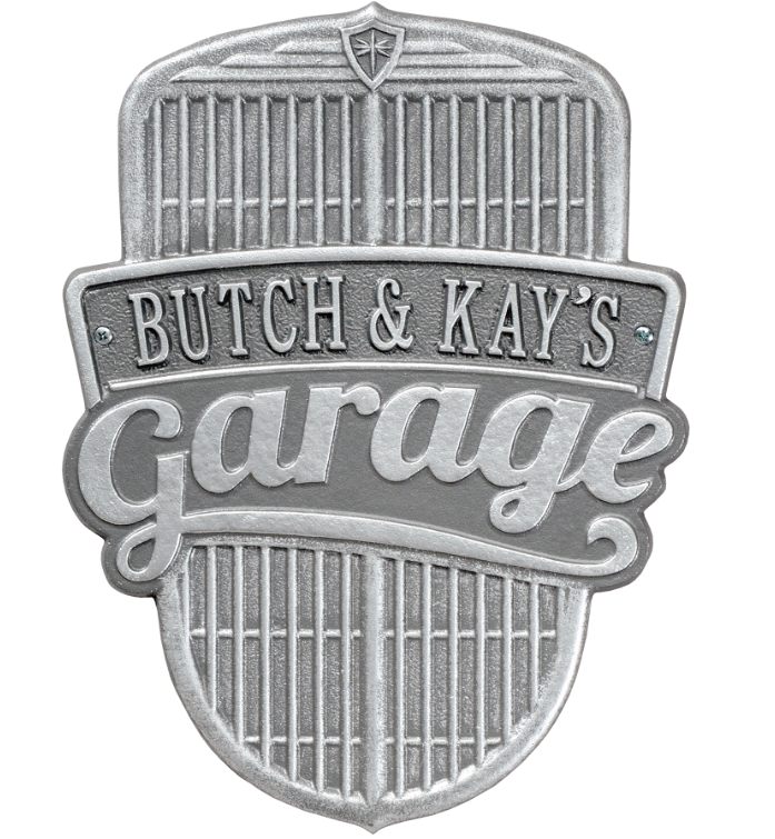 Car Grille Garage Plaque 