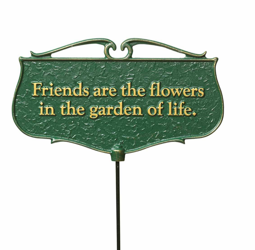 Friends Garden Poem Sign 