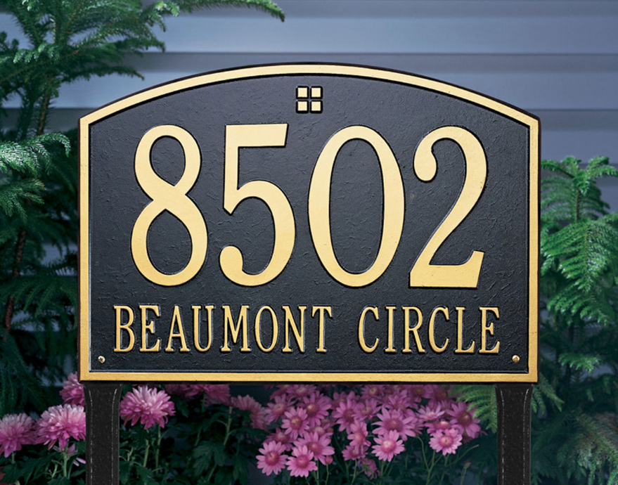 Cape Charles Lawn Address Plaque (Estate Size) 