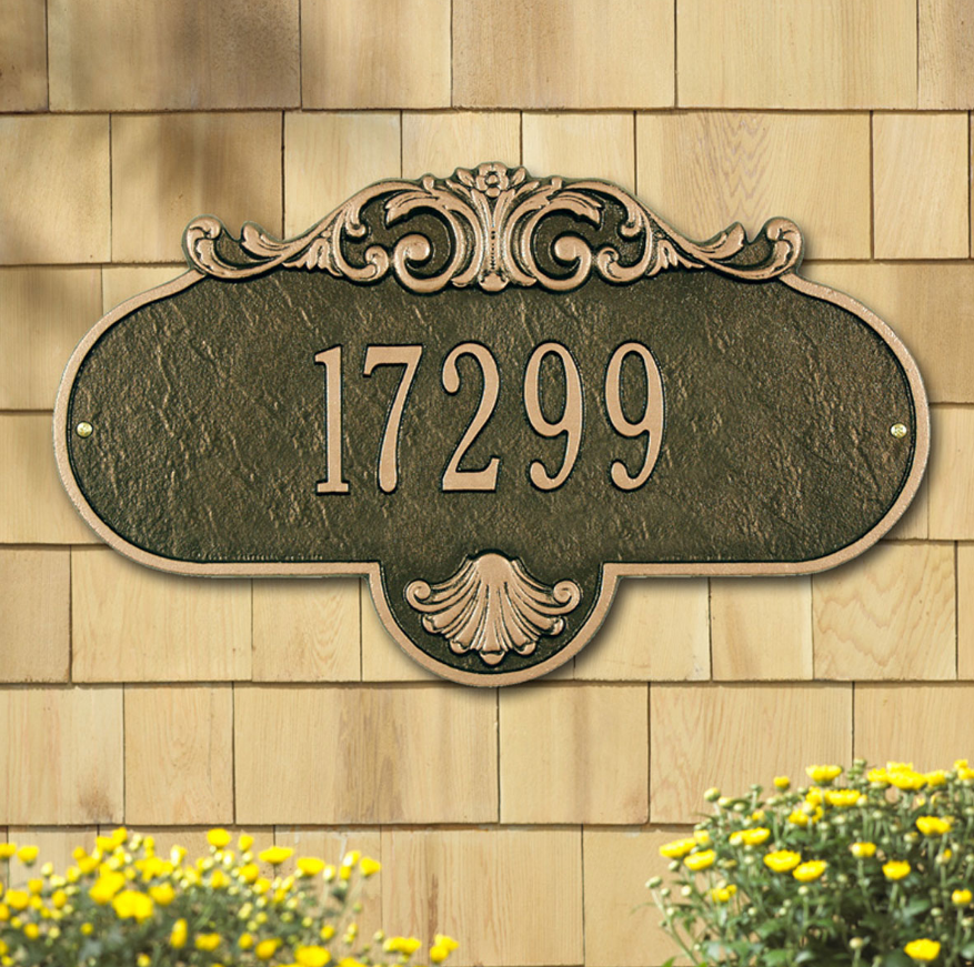 Rochelle Wall Address Plaque (Grande Size) Whitehall ProductsOutside The Box Home & Garden Décor