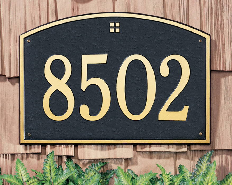 Cape Charles Wall Address Plaque (Estate Size) 