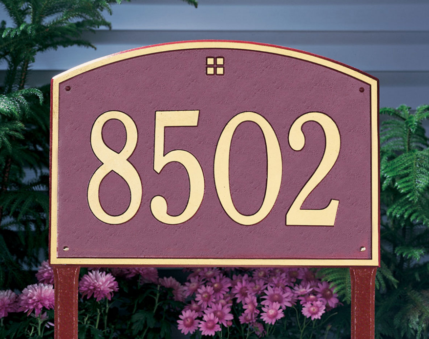 Cape Charles Lawn Address Plaque (Estate Size) 