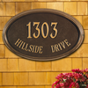 Concord Oval Wall Address Plaque (Estate Size) 