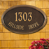 Concord Oval Wall Address Plaque (Estate Size) 
