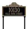 Villa Nova Lawn Address Plaque (Standard Size) 