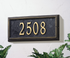 Springfield Rectangle Wall Address Plaque (Standard Size) 