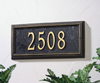 Springfield Rectangle Wall Address Plaque (Estate Size) 