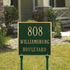 11" Square Lawn Address Plaque 