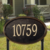 Concord Oval Lawn Address Plaque (Estate Size) 