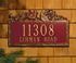Woodland Cardinal Wall Address Plaque 