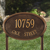 Concord Oval Lawn Address Plaque (Estate Size) 