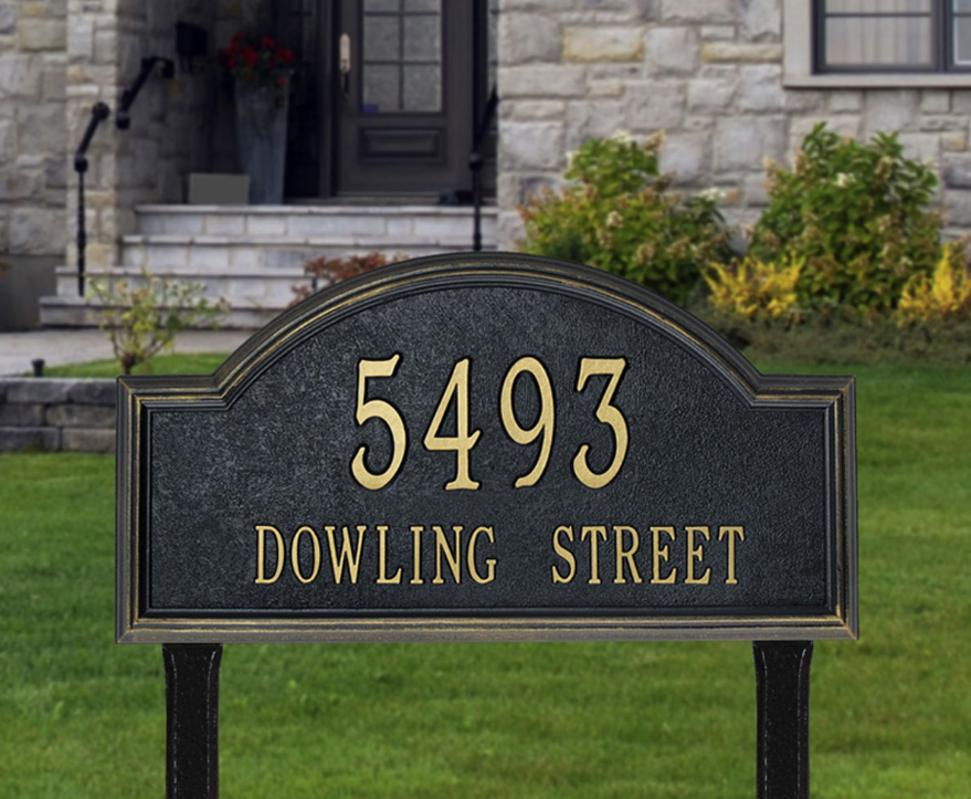 Providence Arch Lawn Address Plaque (Estate Size) 