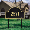 Arch Marker Lawn Address Plaque (Estate Size) 