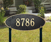 Madison Oval Lawn Address Plaque (Estate Size) 